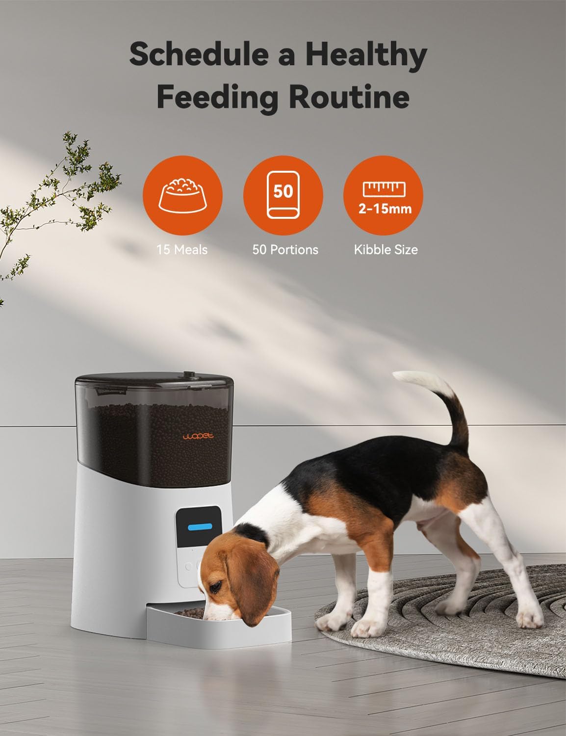 Detalle de WOPET Automatic Pet Feeder 6L