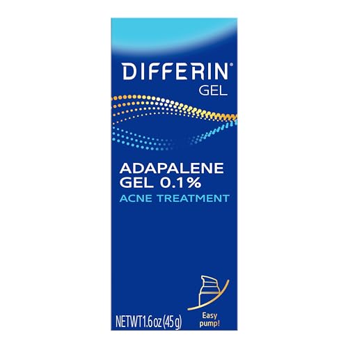Detalle de Differin Acne Retinoid Treatment Gel 0.1% Adapalene, 45g Pump – FDA-Approved OTC Retinoid