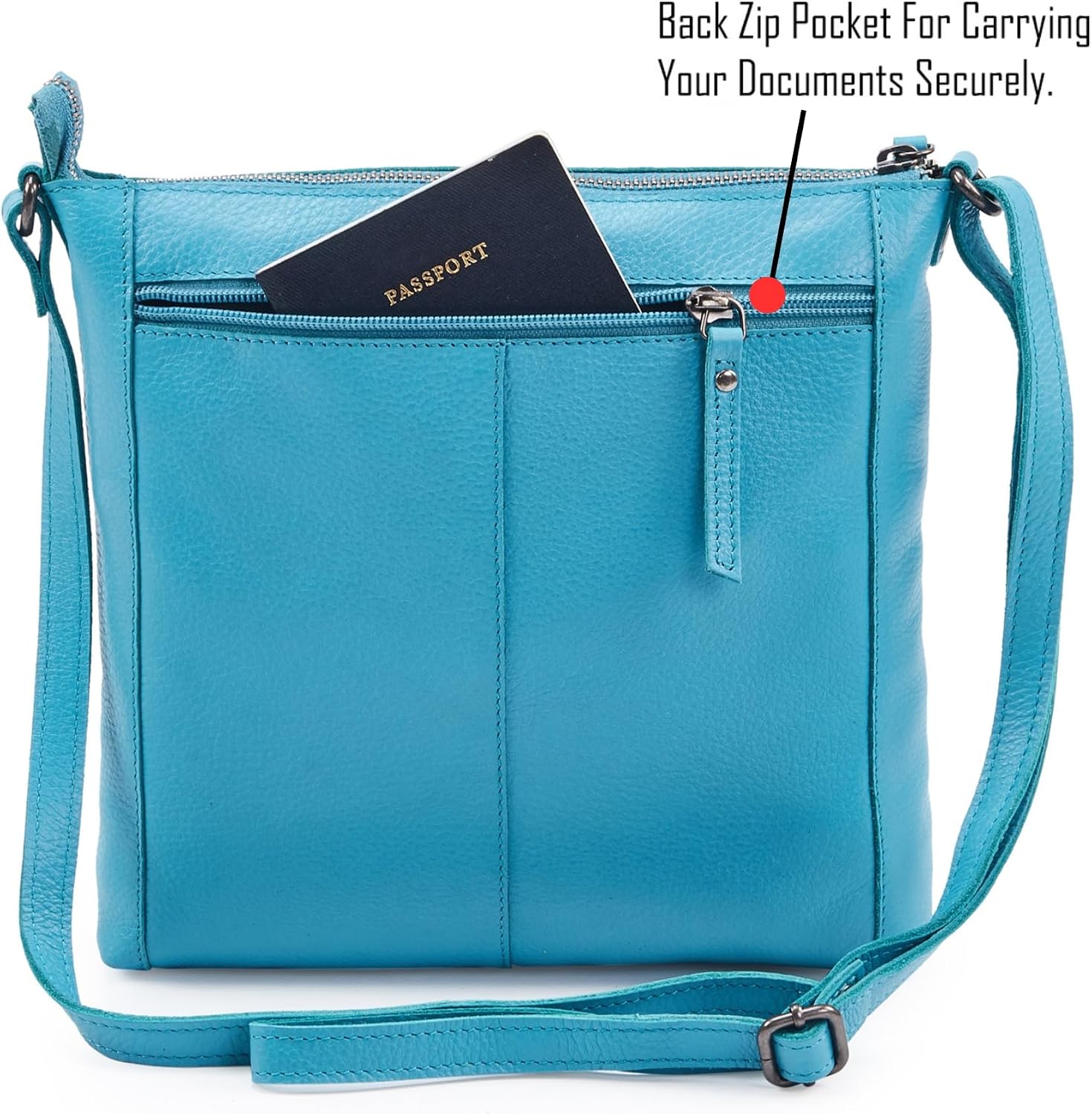 Detalle 2 de Cochoa Leather Crossbody Bags for Women: Small Genuine Nappa Purses