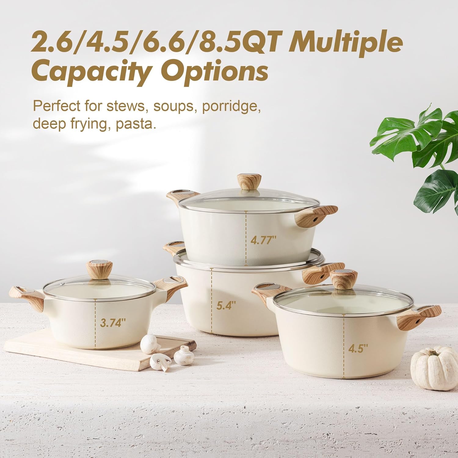 Thumbnail 3 de SENSARTE Ceramic Nonstick Stock Pot 8.5 QT 🍲