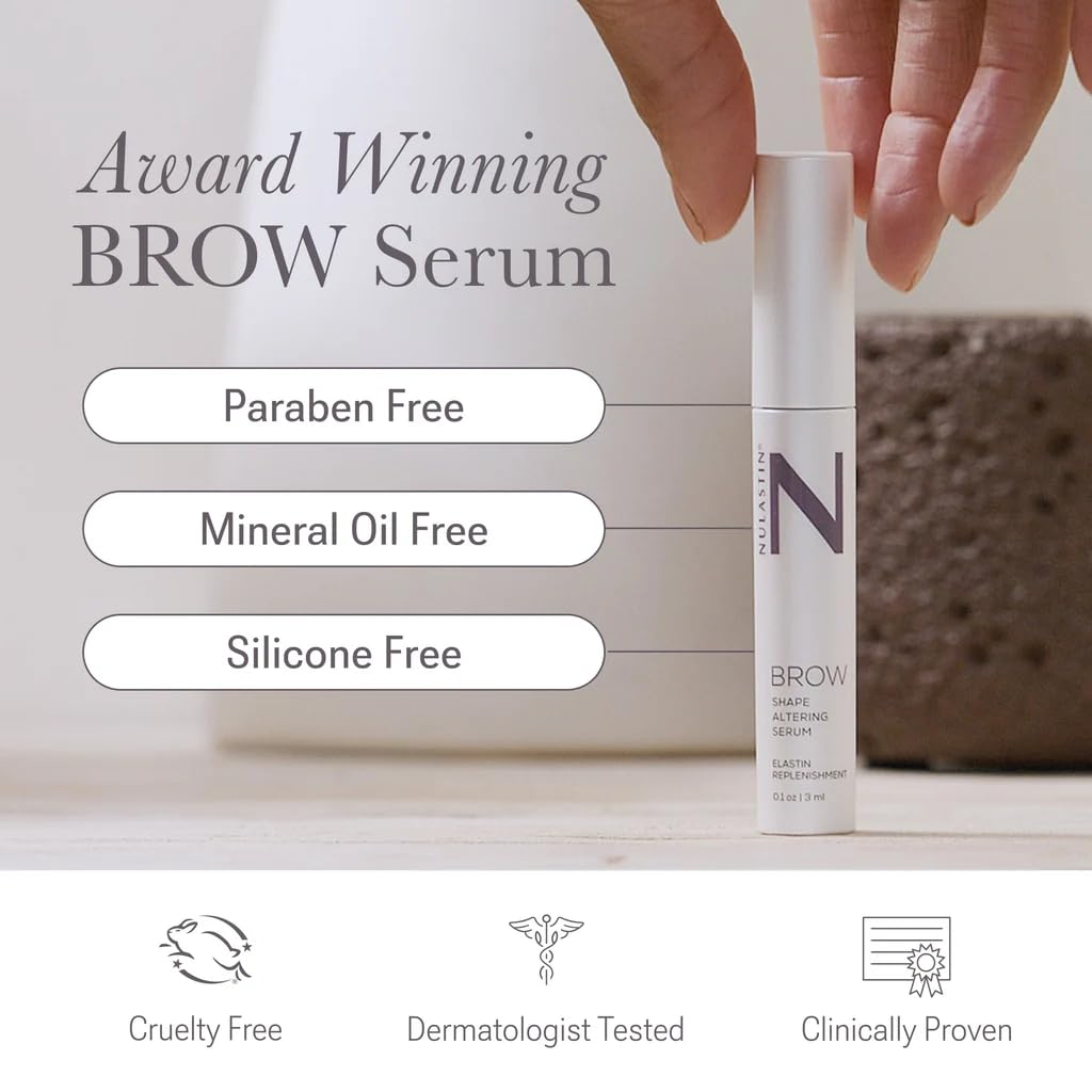 Detalle de NULASTIN Shape Altering Eyebrow Serum (0.1 Fl Oz) for Sparse, Thinning-Looking Brows