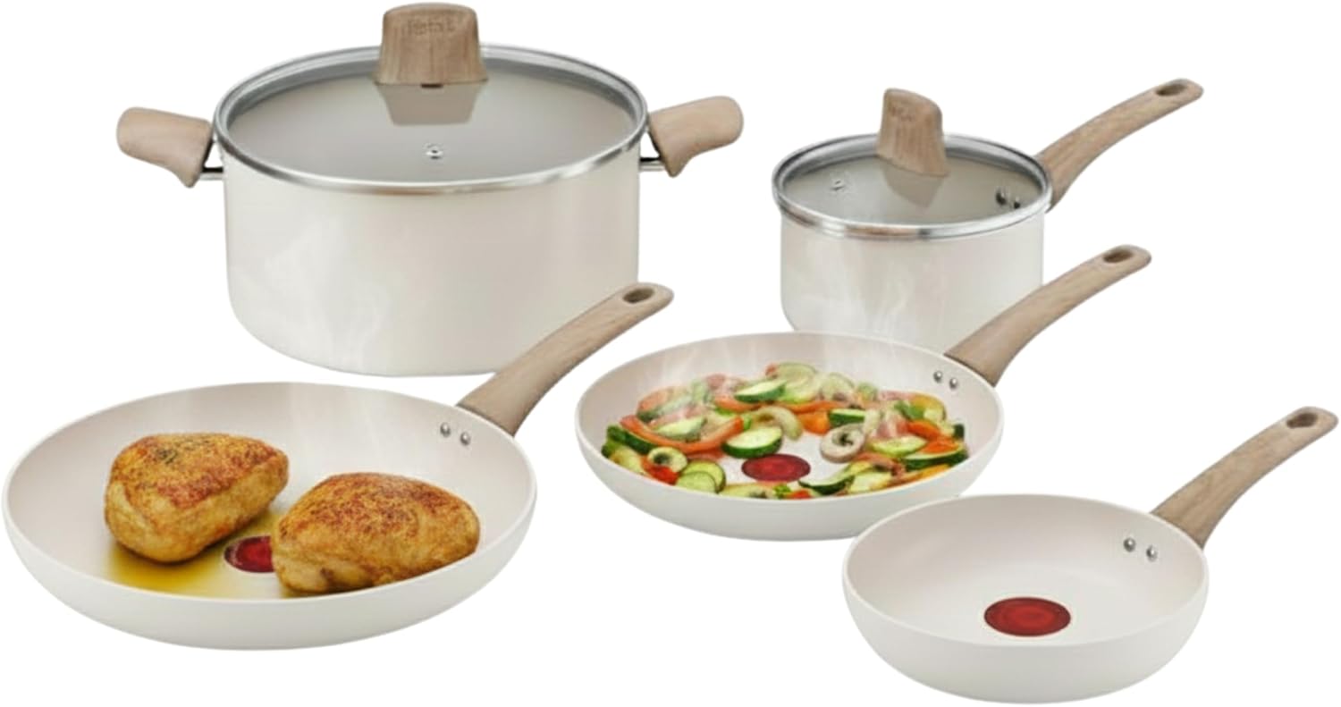 Detalle de Tefal Cera Bright On juego 3 sartenes 20/24/28 cm