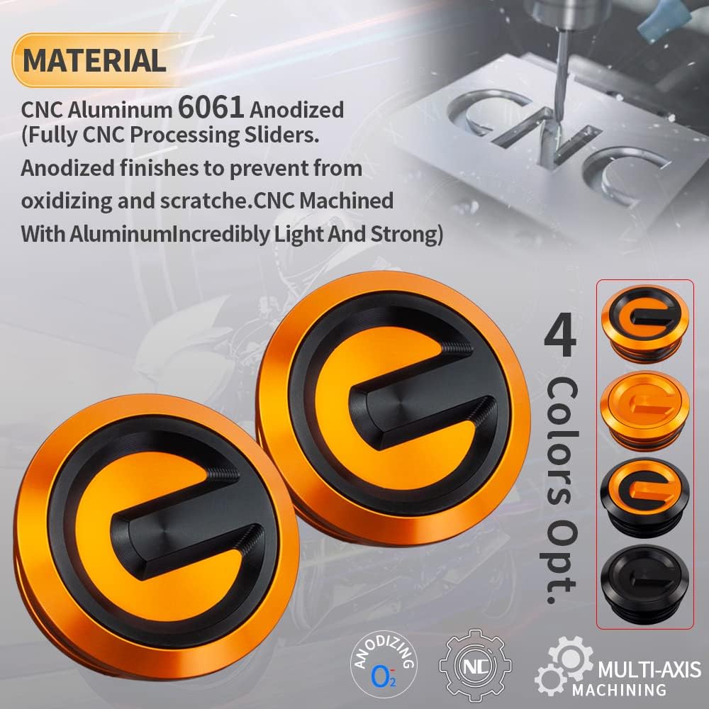 Detalle de Modeer: paio di tappi per telaio in CNC per 1290 Super Adventure / 1290 Super Duke R