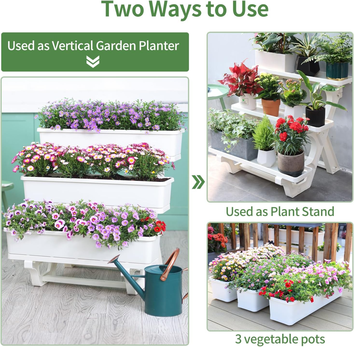 Detalle 1 de 3-Tier Vertical Raised Garden Bed