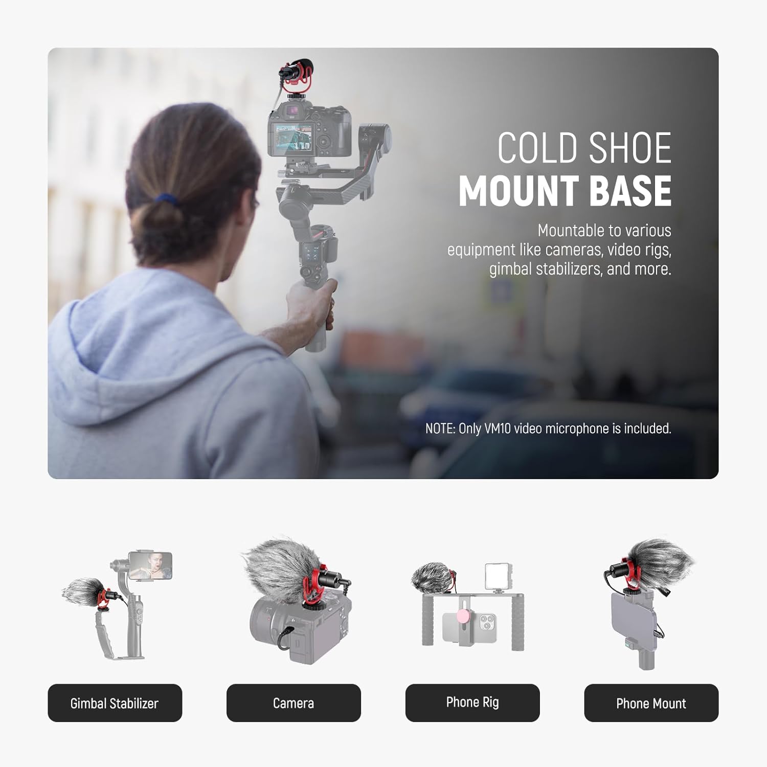 Thumbnail 6 de NEEWER Vlog VM10 mini micro supercardioïde Plug & Play (TRS 3,5 mm) pour iPhone, Android et Mac