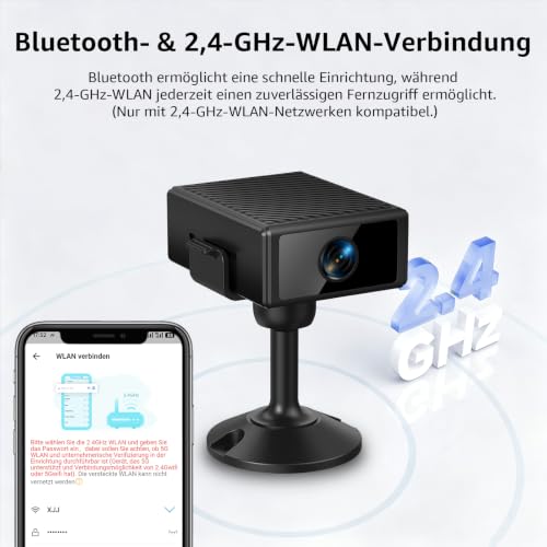 Thumbnail 7 de Liretope Mini Kamera 4K WLAN Überwachungskamera Innen – kompakte 4K-Sicherheit mit Akku & App