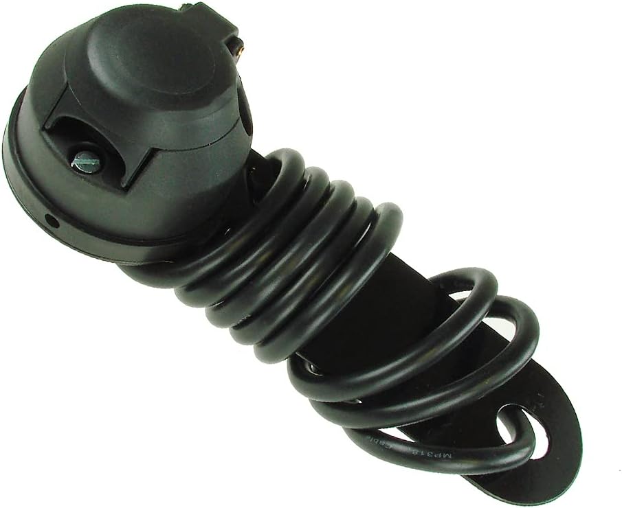 Detalle de Maypole 7 Pin 12N Pre-Wired Towbar Socket Assembly (1.5m) with Mounting Plate and Flexible Gasket