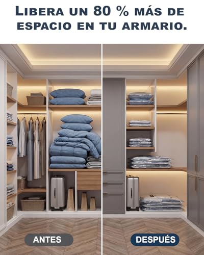 Thumbnail 6 de Raplink Bolsas Vacío Ropa con Bomba Eléctrica (8 bolsos) para Viajes, Mudanzas y Almacenamiento
