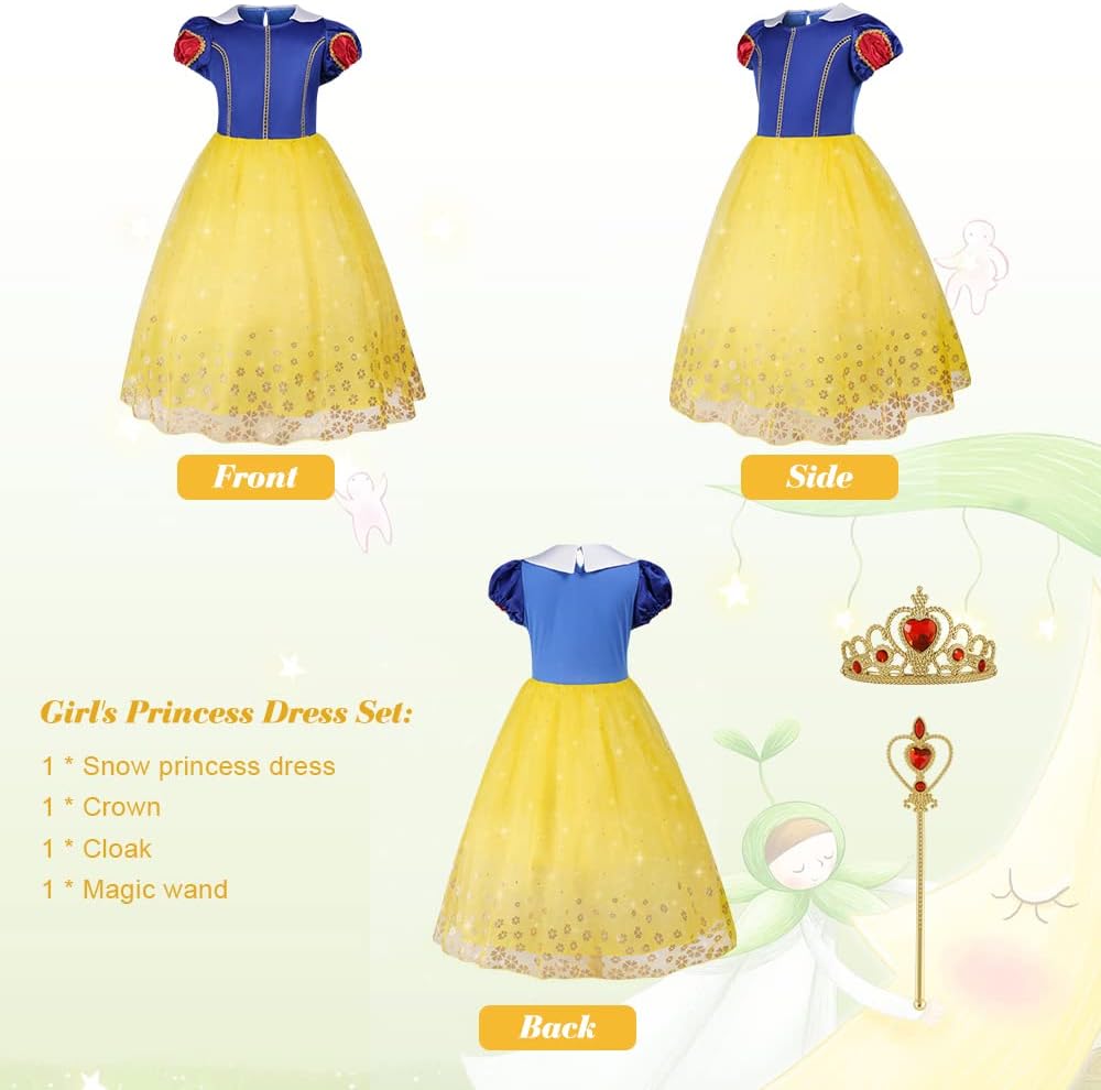 Thumbnail 2 de AOMIG Snow Principessa Vestito bambina 110 cm