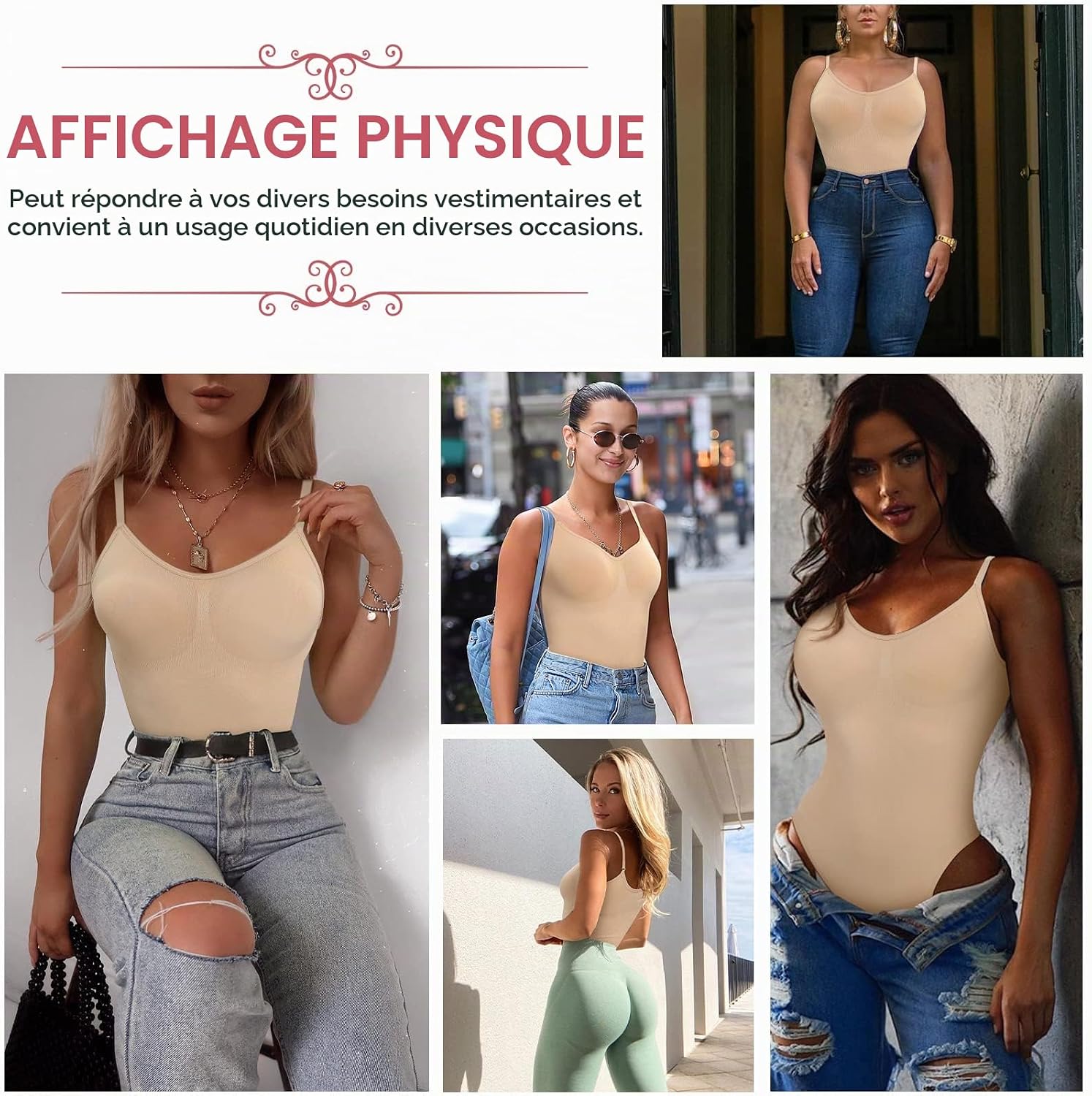 Thumbnail 6 de Xnova corrigerende body voor dames met verstelbare bandjes en kruisje met haakjes