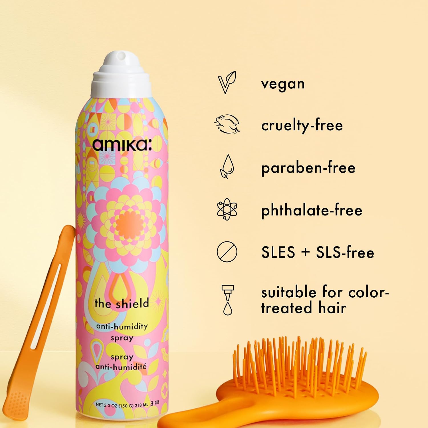 Thumbnail 5 de amika AM50.13952 The Shield Anti-Humidity Spray with Heat and UV Protection