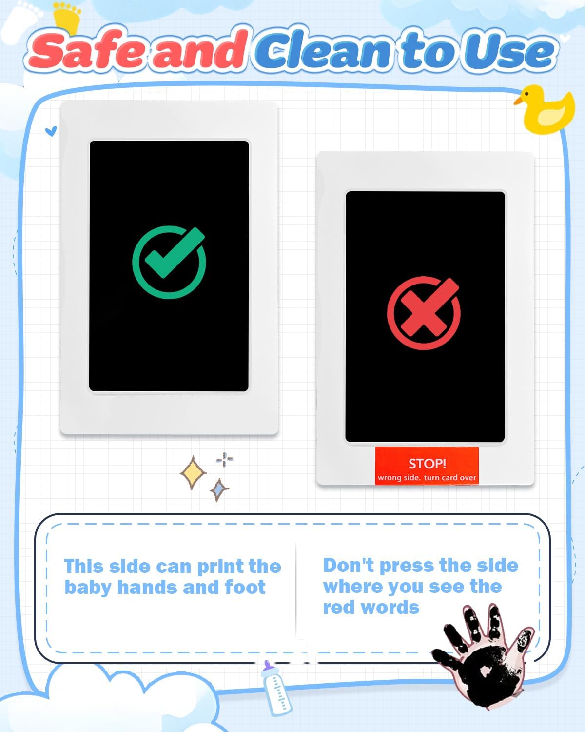 Thumbnail 6 de MOXTOYU Baby Hand and Footprint Kit 6 cards