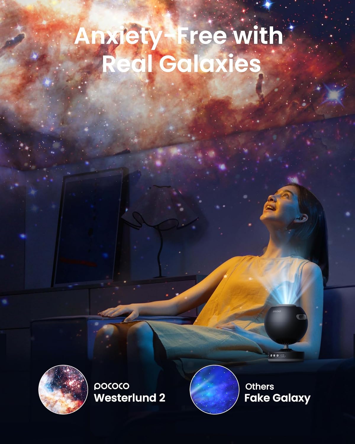 Detalle de POCOCO Galaxy Star Projector 1W