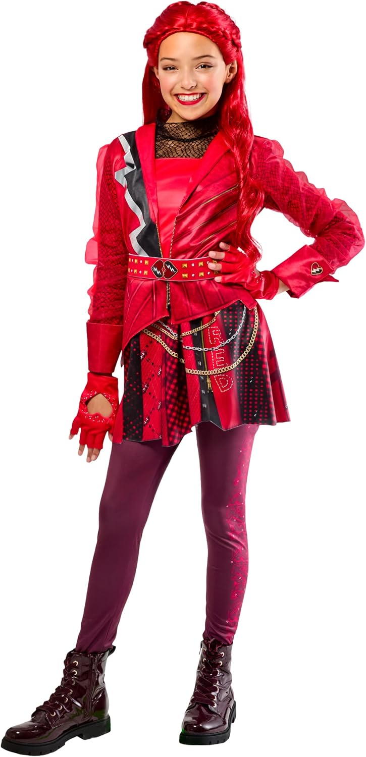Detalle de Party City Disney Descendants Wicked Wonderland Red Costume Dress for Kids