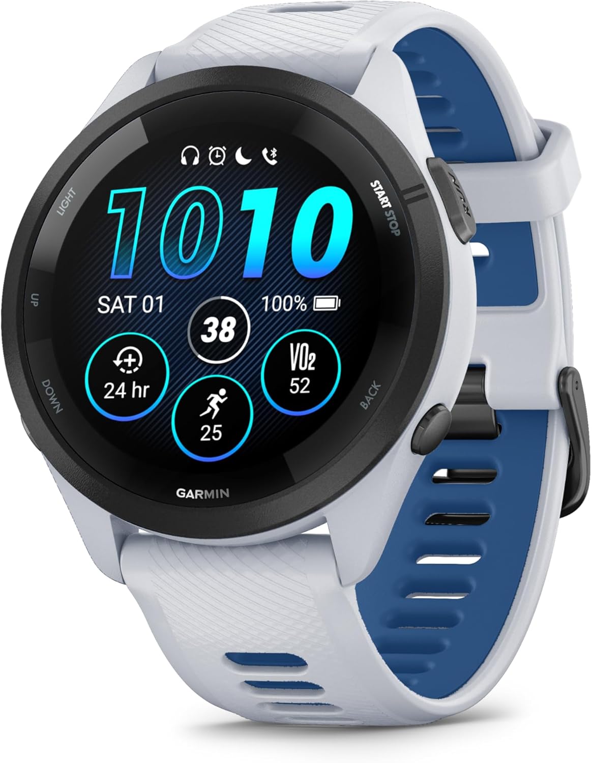 Thumbnail 4 de Garmin Forerunner 265 – Montre GPS de running avec écran AMOLED et bracelet turquoise/noir