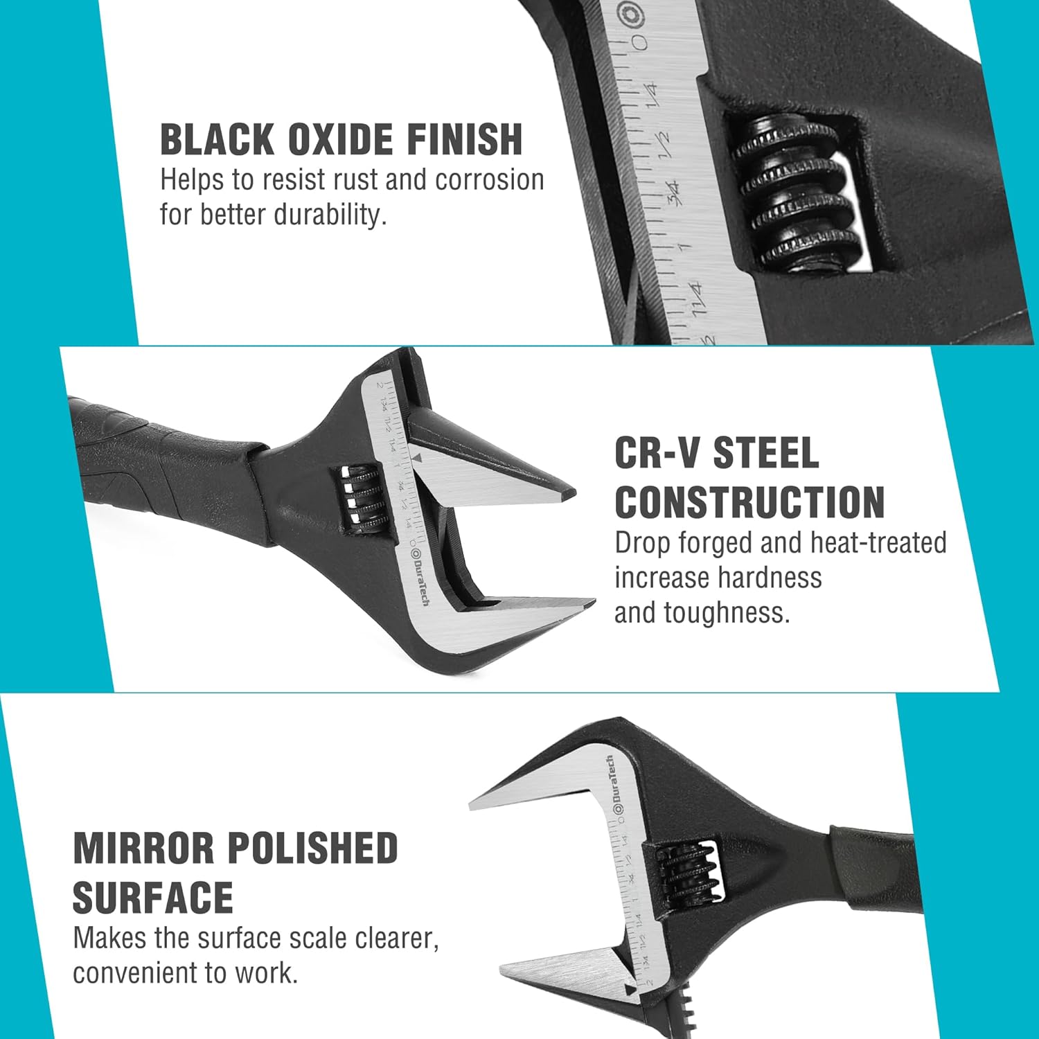 Thumbnail 2 de DURATECH 10-Inch Adjustable Wrench 250mm