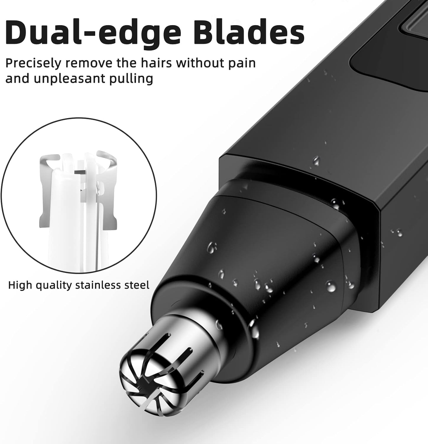 Detalle de Nose Hair Trimmer Rechargeable with LED Light