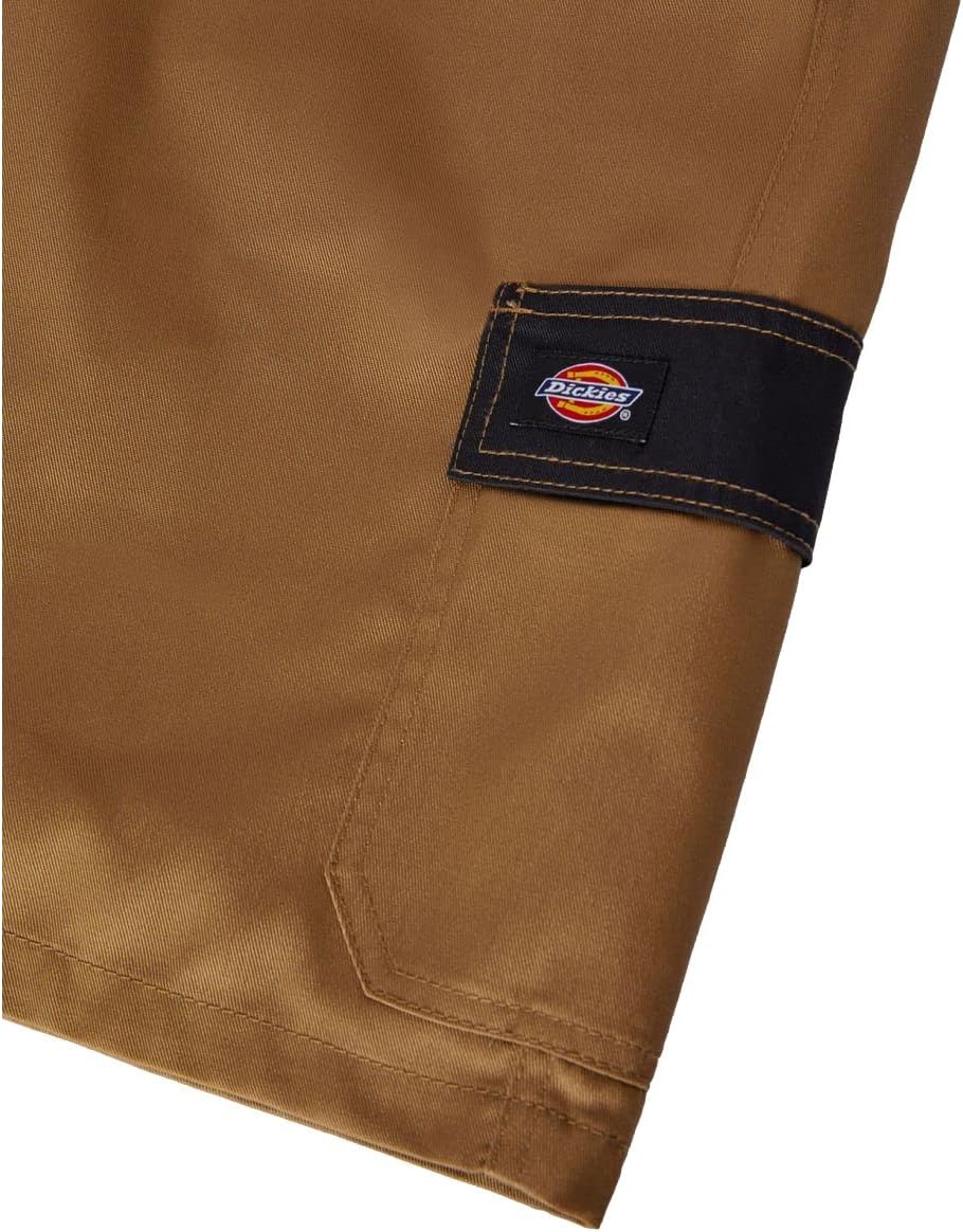 Detalle de Dickies Everyday Pro-shorts för herr, khaki/svart, 6 fickor, storlek 34