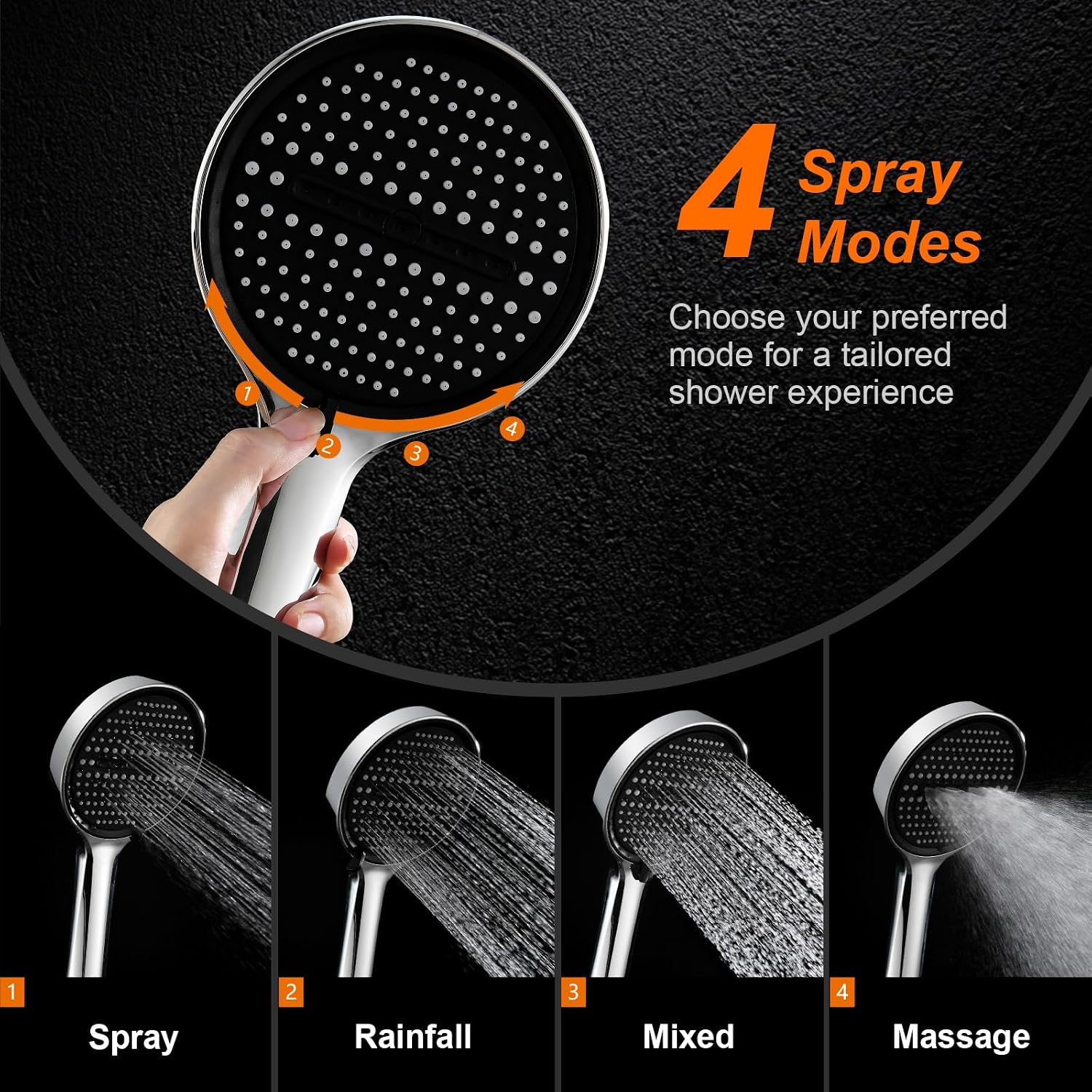 Detalle de GRIFEMA G806 130mm high pressure shower