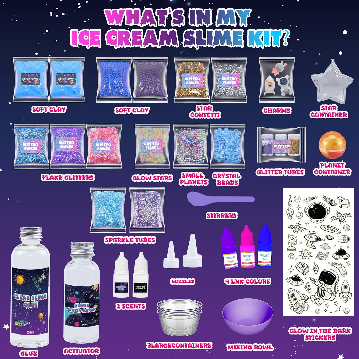 Thumbnail 4 de Funewest Mini Galaxy Slime Kit for Kids 🎨
