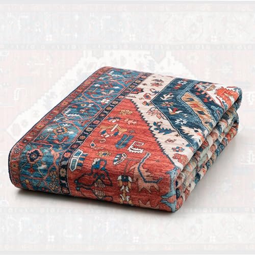 Thumbnail 7 de SERISSA Boho 2x3 Rust Entryway Rug, Low-Pile 🏠
