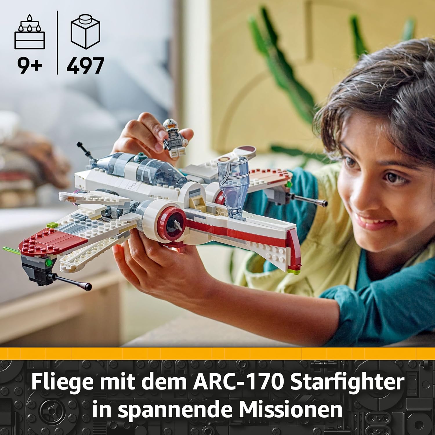 Thumbnail 1 de LEGO Star Wars 75402 ARC-170 Starfighter – Sammlerstück mit Klon-Piloten und R4-P44 (ab 9 Jahren)