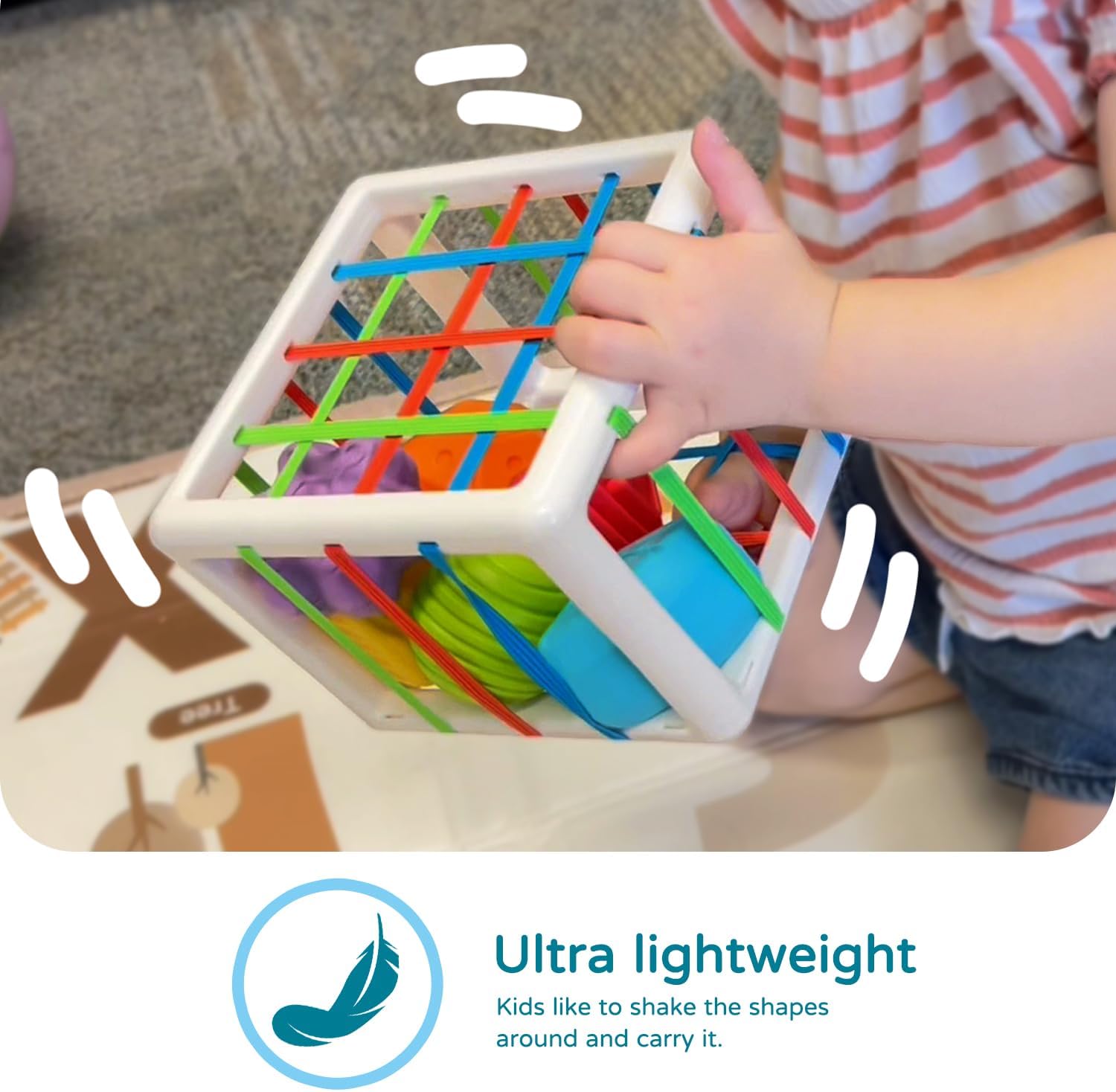 Detalle de LiKee Montessori shape sorter 6 pcs