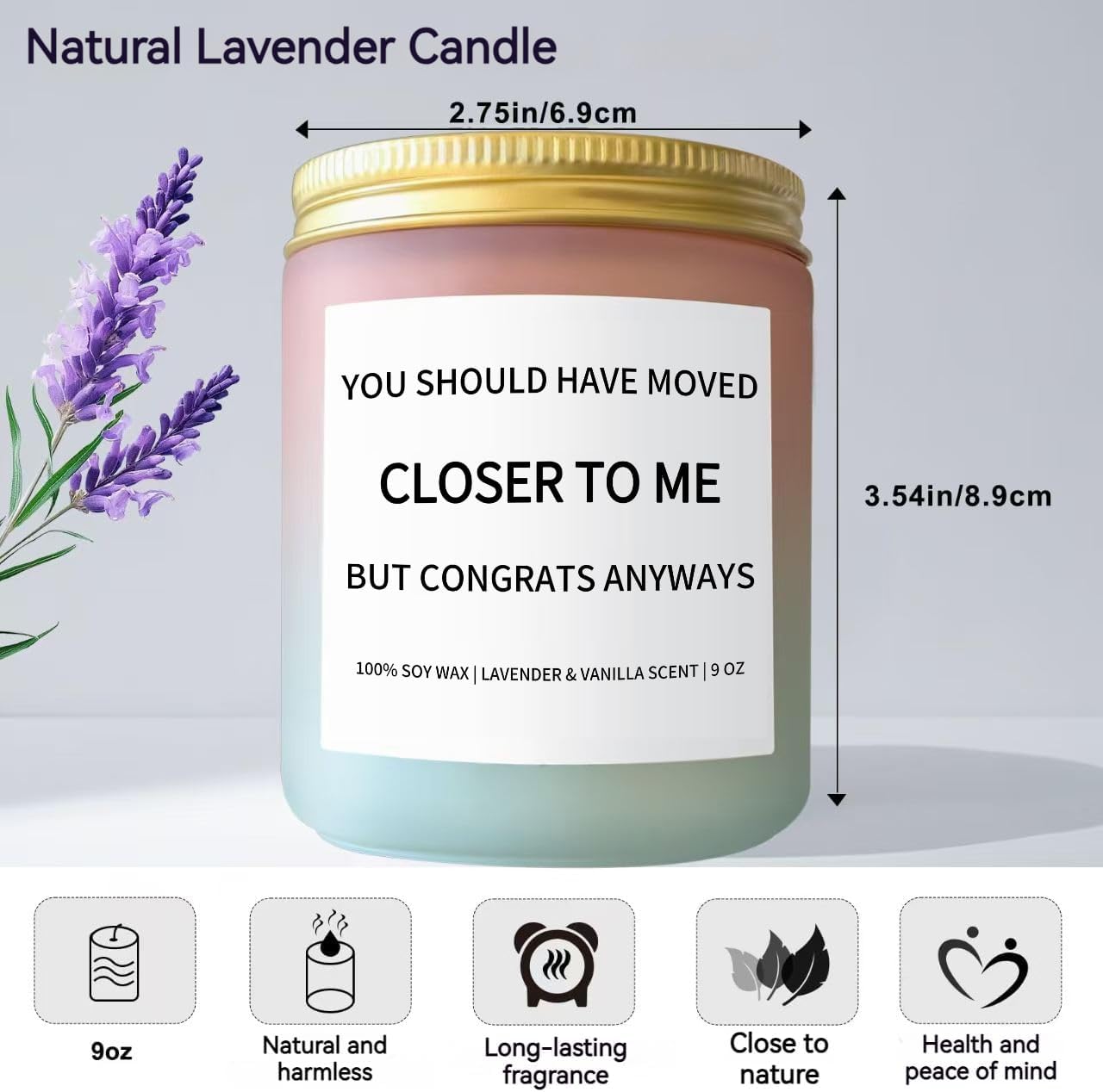 Thumbnail 3 de iTbxzzy New Home Gifts 9oz Lavender Scented Candle – housewarming & birthday gift idea