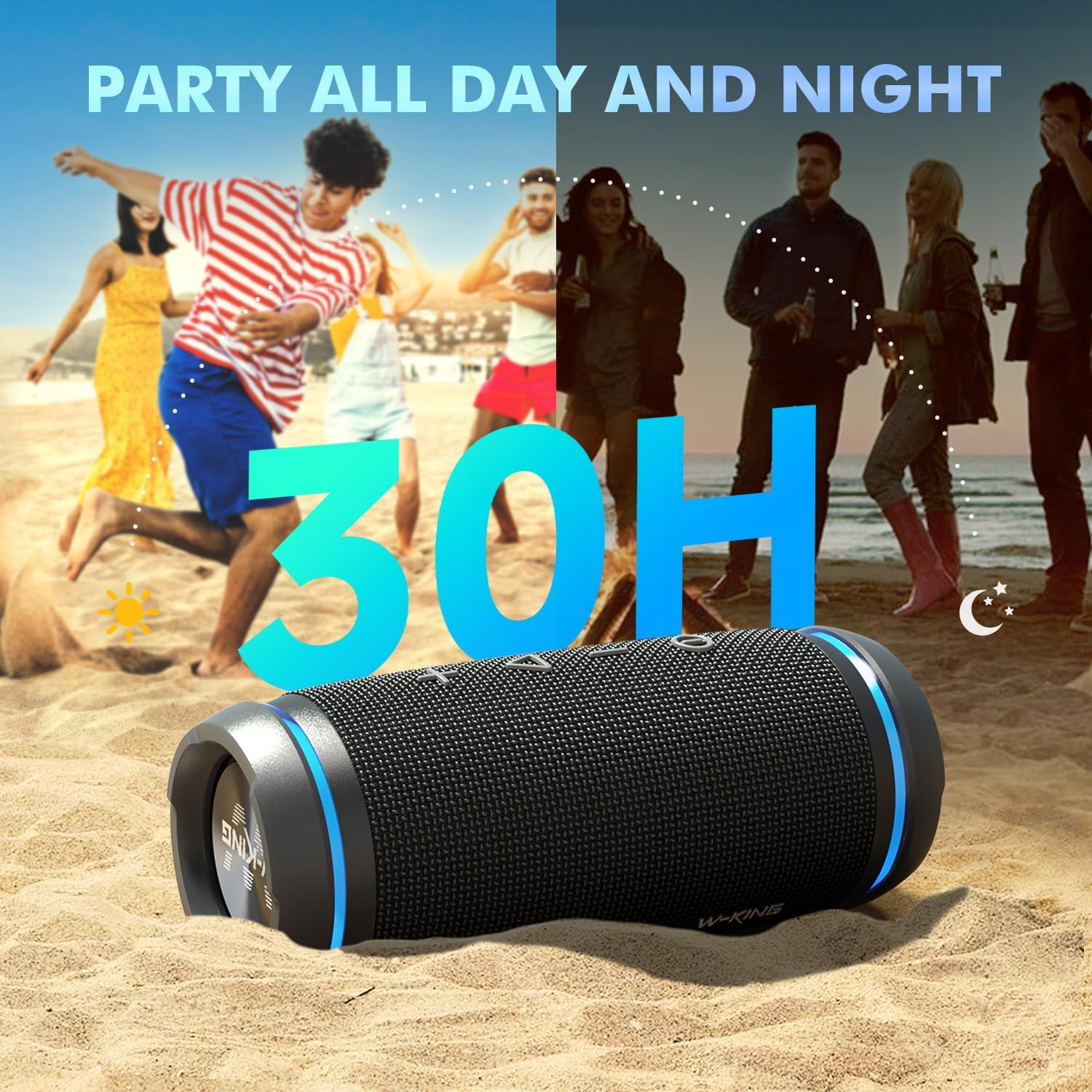 Thumbnail 3 de W-KING 36W Portable Bluetooth Speaker review