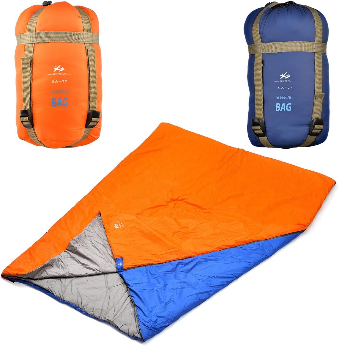Thumbnail 3 de Agemore Ultra-light Warm Weather Rectangular Sleeping Bag – 75" L x 30" W for All Ages