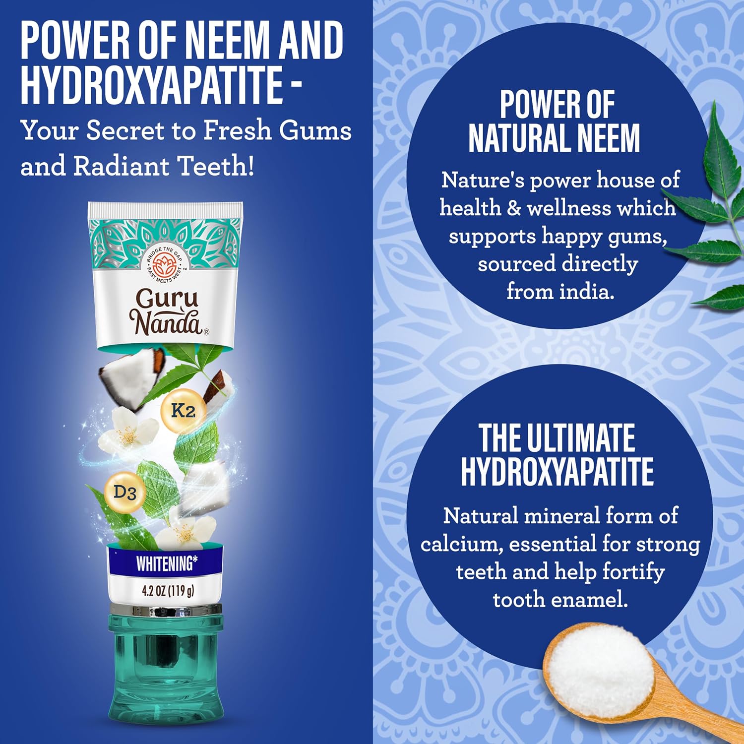 Detalle 2 de GuruNanda Oral Care Kit with Neem Toothpaste