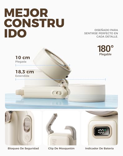 Thumbnail 6 de Diveblues Ventilador de Mano Turbo Portátil 4‑en‑1 | 7,4 m/s, USB-C, 3600 mAh