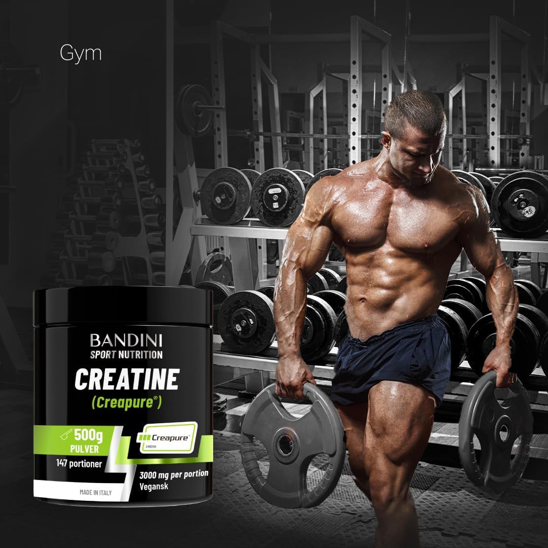 Thumbnail 6 de BANDINI® CREAPURE® kreatinmonohydrat, 500 g med doseringsmått