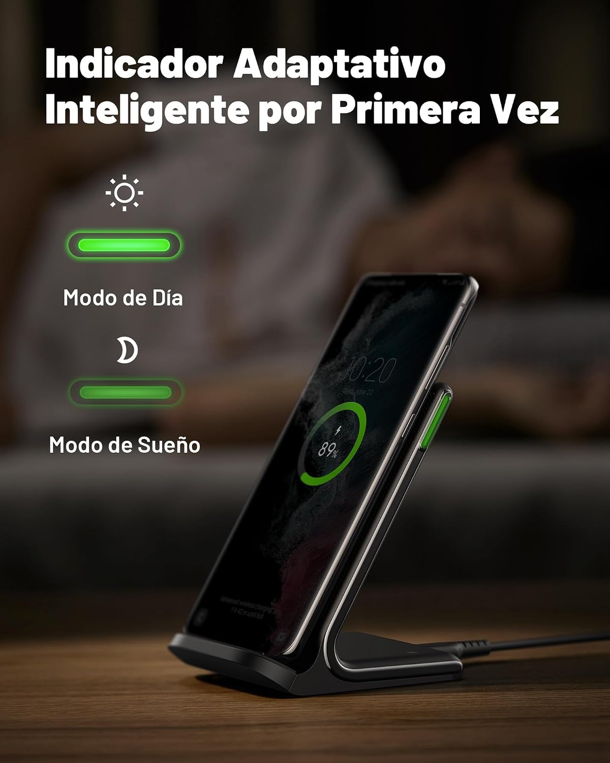 Detalle de INIU Cargador Inalámbrico 15W Qi