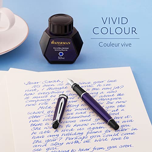 Thumbnail 2 de Waterman tinta para pluma estilográfica azul serenidad, 50 ml ✒
