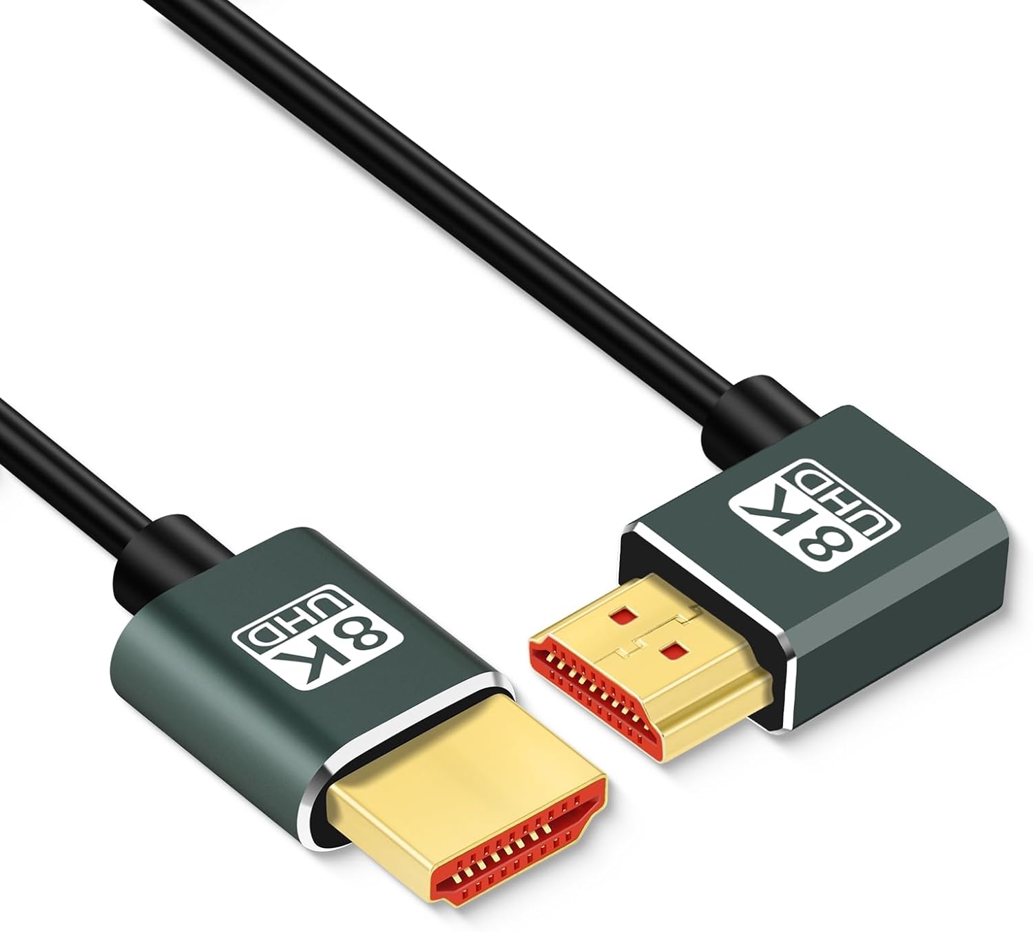 Thumbnail 1 de Thsucords ultradünner HDMI 2.1 Winkelstecker (90°) 8K/4K für PS5 & 4K-120Hz, 2 m