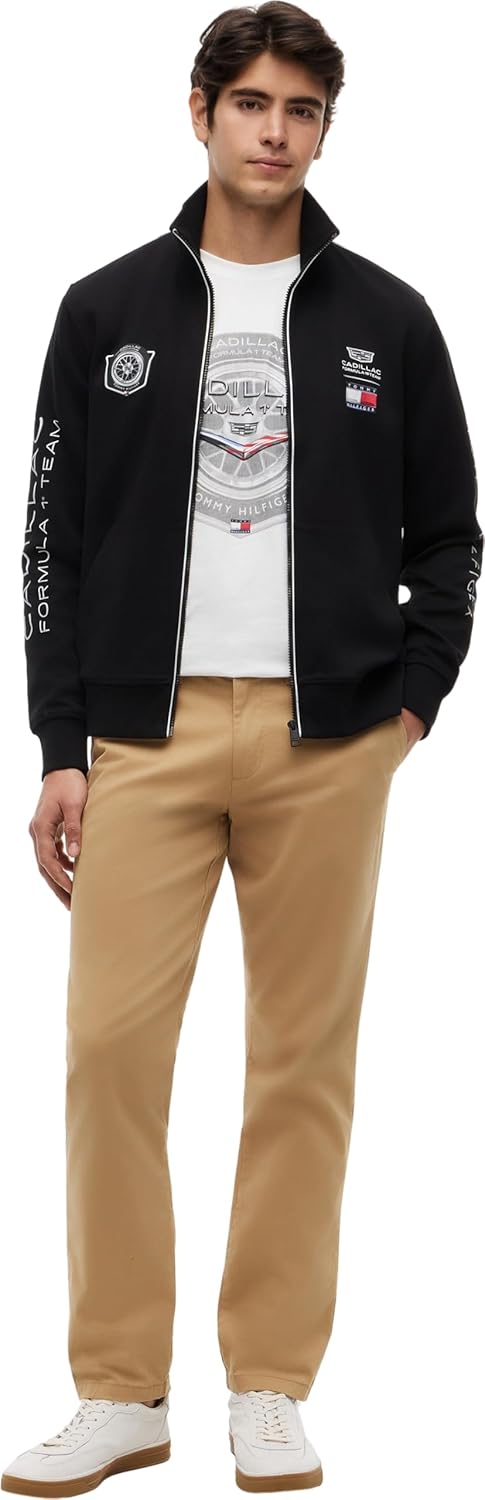 Thumbnail 6 de Tommy Hilfiger Unisexe Sweatshirt avec Fermeture Éclair TH X Cadillac F1 Racing Track Top Col Droit