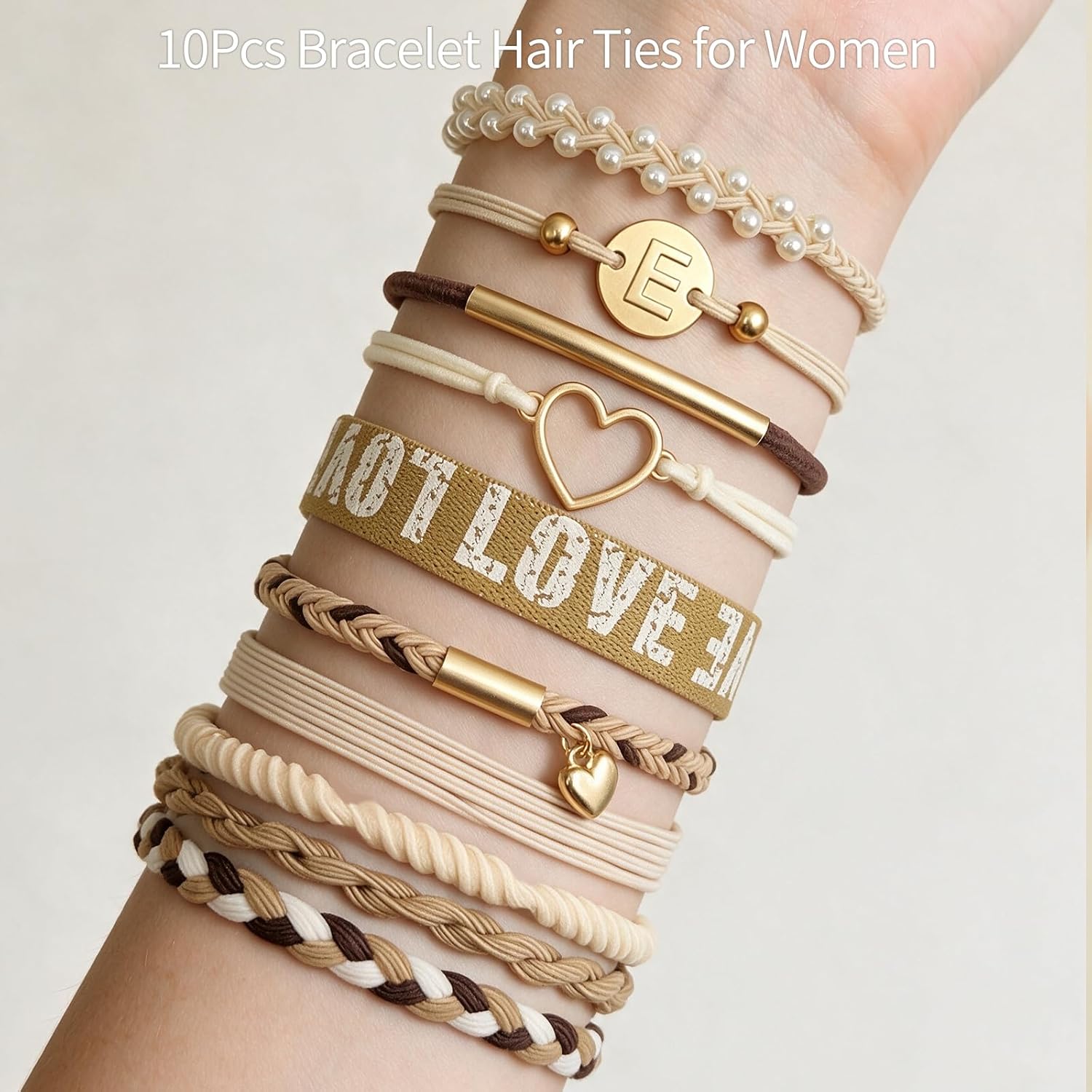 Detalle de STAUKOK Hair Tie Set Letter E