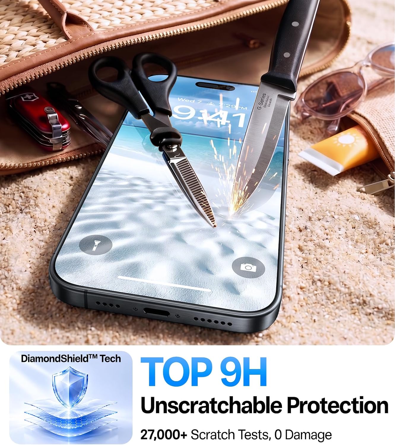 Thumbnail 6 de TORRAS SunView AR Screen Protector for iPhone 18 Pro, Anti-Reflective 2-Pack
