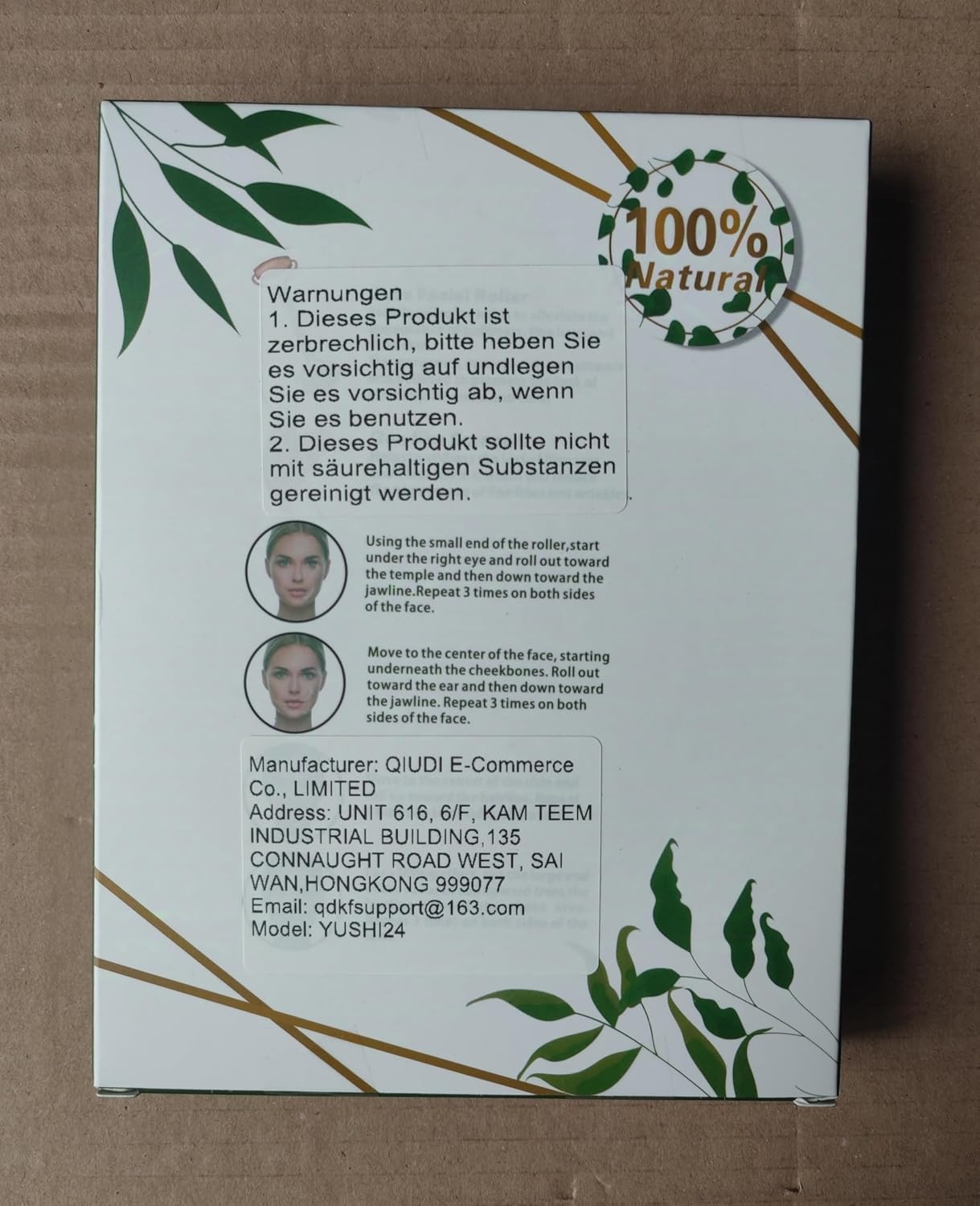 Detalle 2 de Bubuxy Jade Roller Massage Set Hautverjüngung