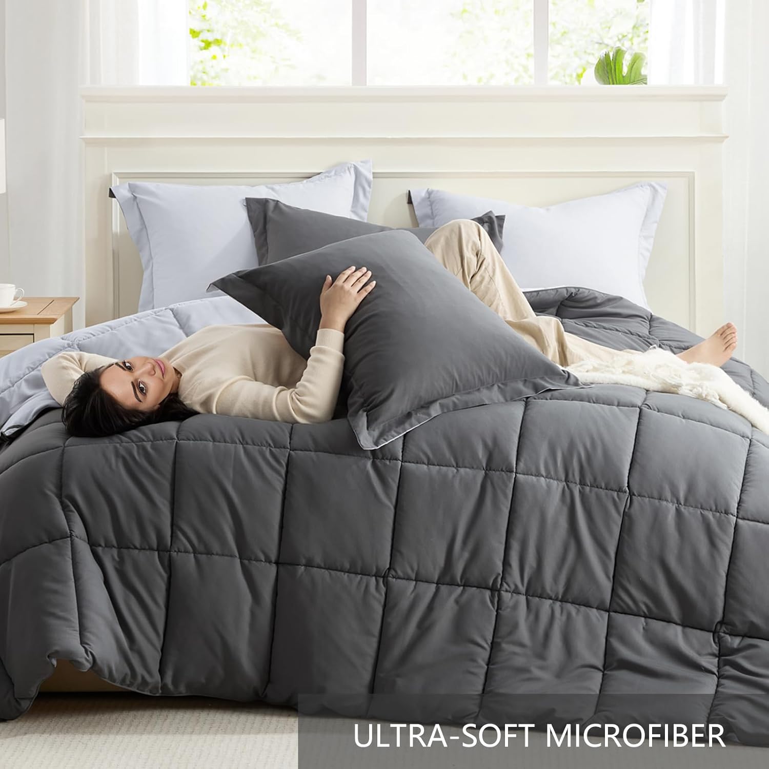Thumbnail 4 de Homelike Moment Queen Comforter Set 3-Piece
