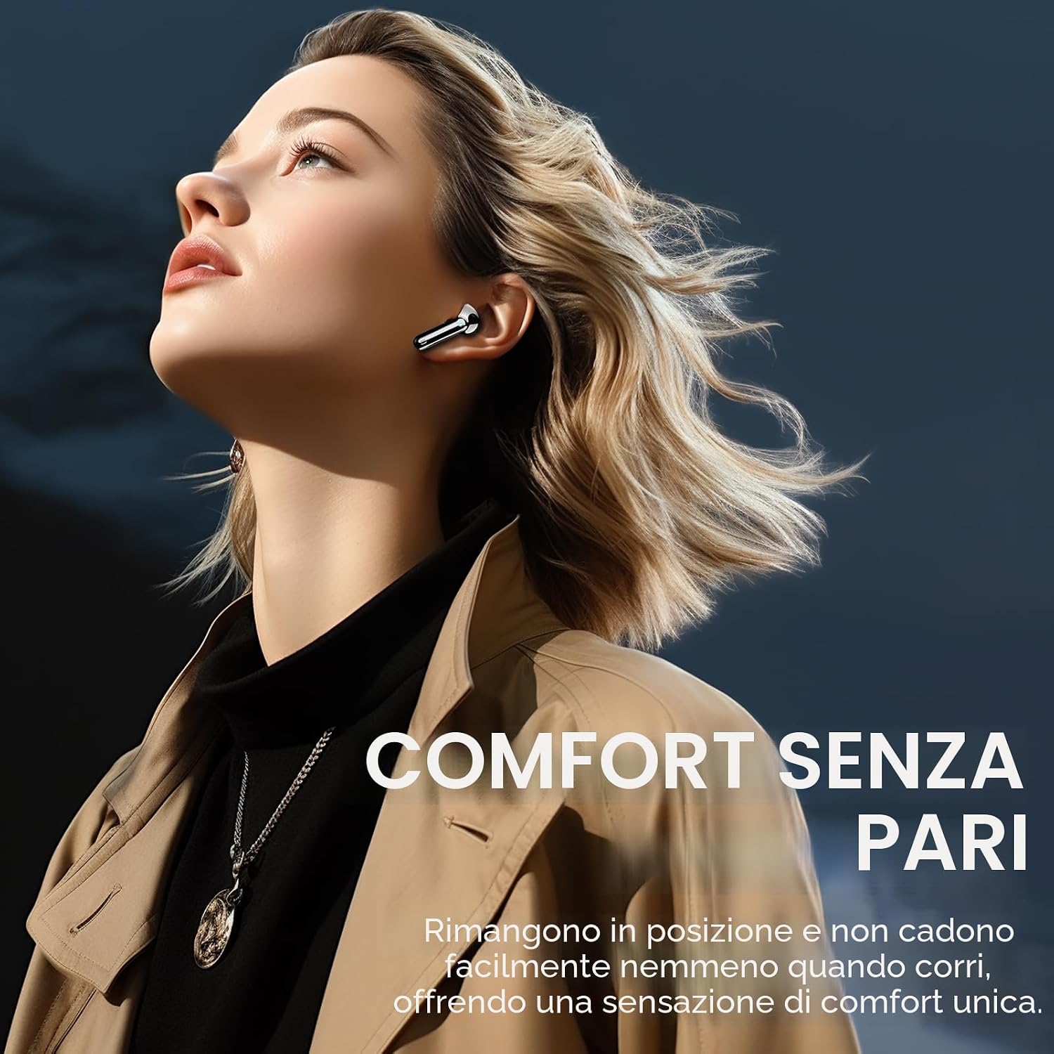Thumbnail 5 de Nerunsa 2026 Cuffie Bluetooth 5.4 con ANC ENC, IPX7, Display LED e 50 Ore di Autonomia