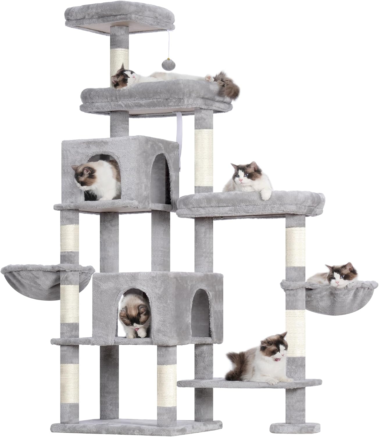 Detalle de Hey-brother EMPJ038W Arbre Ă chat 180 cm đ±