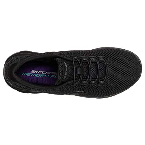 Detalle de Skechers Womens Summits Artistry Chic Sneaker – Black (UK 5)
