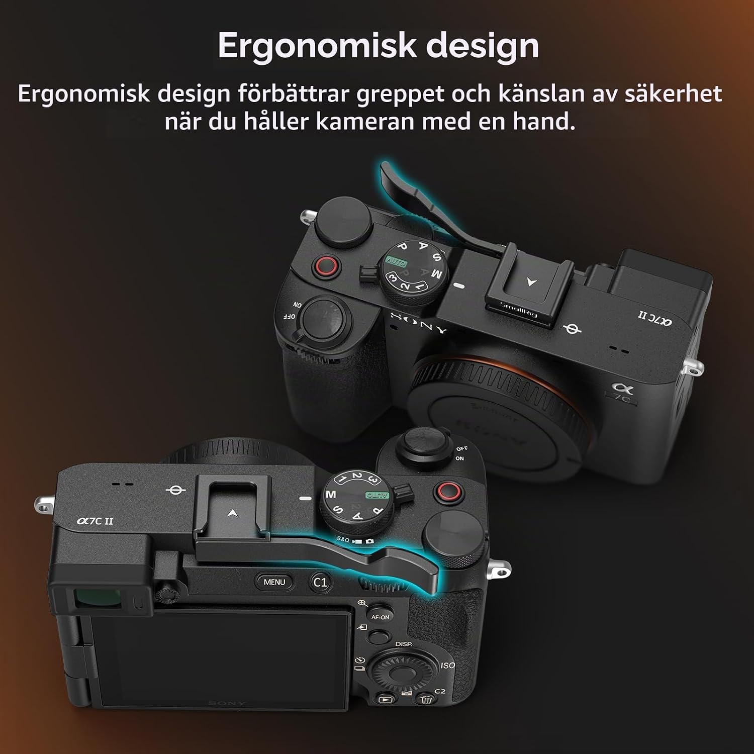 Detalle 1 de SMALLRIG 4820 tumgrepp för Sony Alpha 7C II, 7CR och 7C med kallskofäste