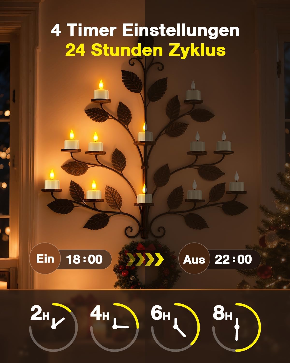 Detalle 2 de SoulBay 12 Wiederaufladbare Teelichter đŻ