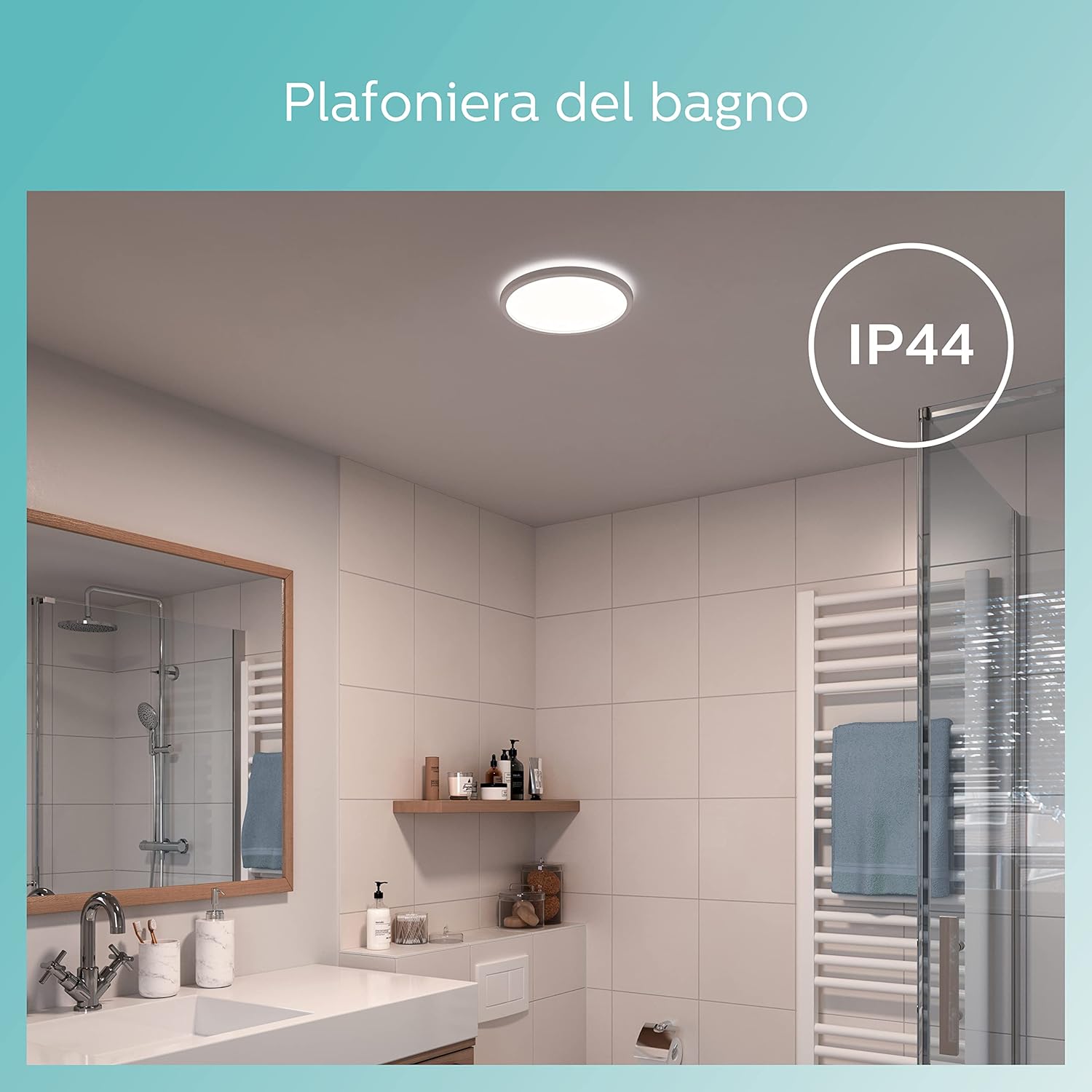 Thumbnail 4 de Philips Lighting Lampada da soffitto LED Doris bianco, equivalente 17W, 40K, non dimmerabile