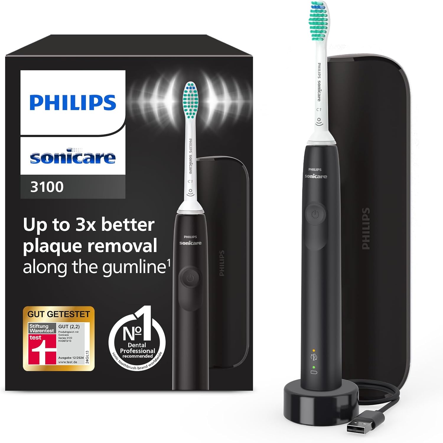 Detalle de Philips Sonicare 3100 Schallzahnbürste 62.000 U/min