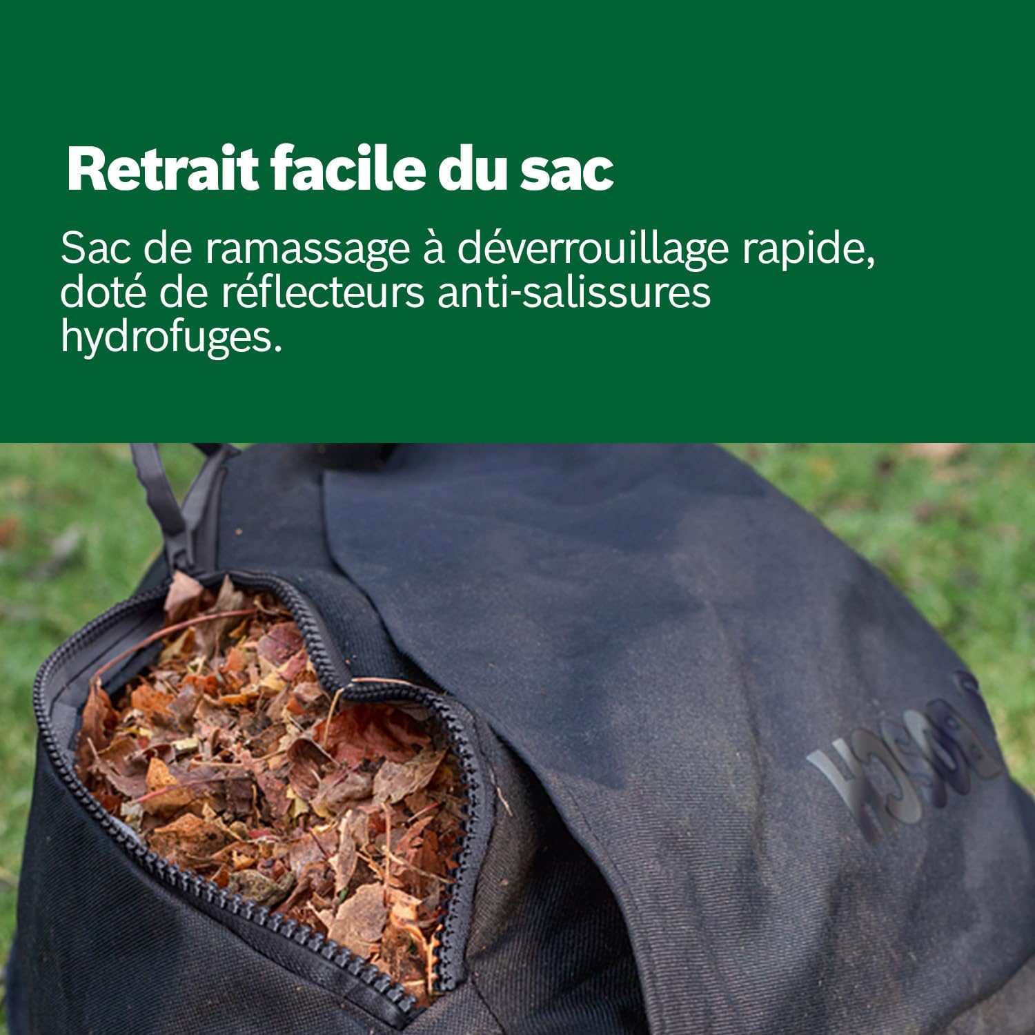 Thumbnail 3 de UniversalGardenTidy 3000 Bosch 3 en 1 : aspirer, souffler et broyer les feuilles