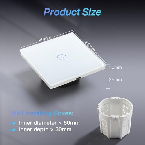Thumbnail 3 de BSEED Interruptor Inteligente WIFI 86 mm